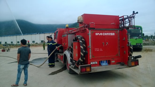 Huấn luyện nâng cao công tác phòng cháy chữa cháy cho cán bộ nhân viên Nibelc tại Dự án Sơn Dương 